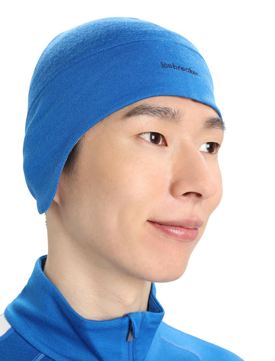 Czapki Icebreaker Unisex Merino Quantum Beanie Damskie Niebieskie | PL 1477XYUF